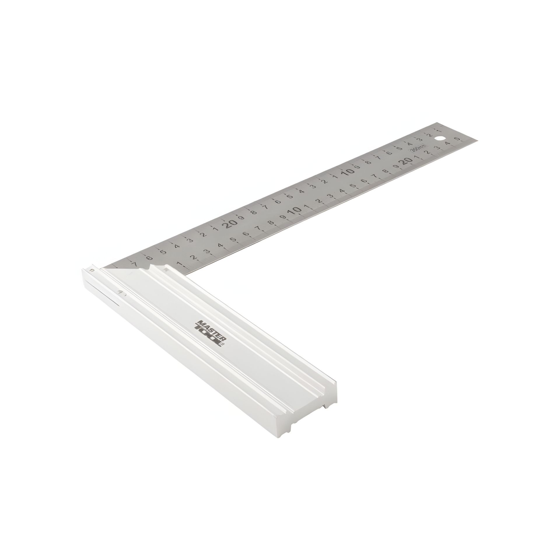 Угольник строительный из нержавеющей стали 300 мм ручка Al MASTERTOOL 30-1300 Угольник строительный из нержавеющей стали 300 мм ручка Al MASTERTOOL 30-1300