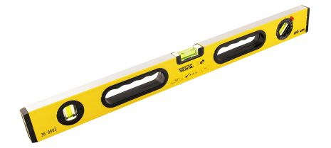 Будівельний рівень з ручками ПРОФІ 60 см 3 капсули MASTERTOOL 36-0603