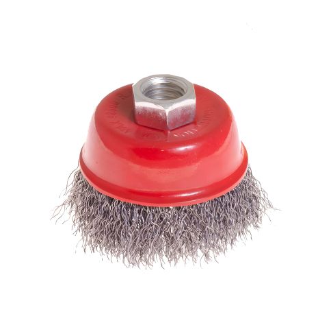 Торцевая рифленая щетка MASTERTOOL Ø 65 мм, М14 (19-7206)