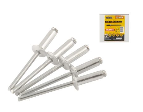 Алюминиевые вытяжные заклепки 4.0х6.40 мм 500 шт от MASTERTOOL (20-0545) Алюминиевые вытяжные заклепки 4.0х6.40 мм 500 шт от MASTERTOOL (20-0545)