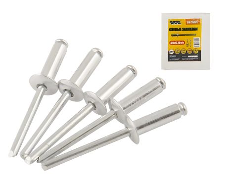 Алюмінієві заклепки витяжні 4.8х12.70 мм 500 шт, MASTERTOOL 20-0655