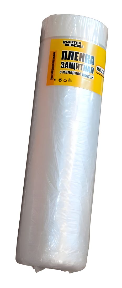 Пленка защитная с малярной лентой 1400 мм×20 м MASTERTOOL 79-9001