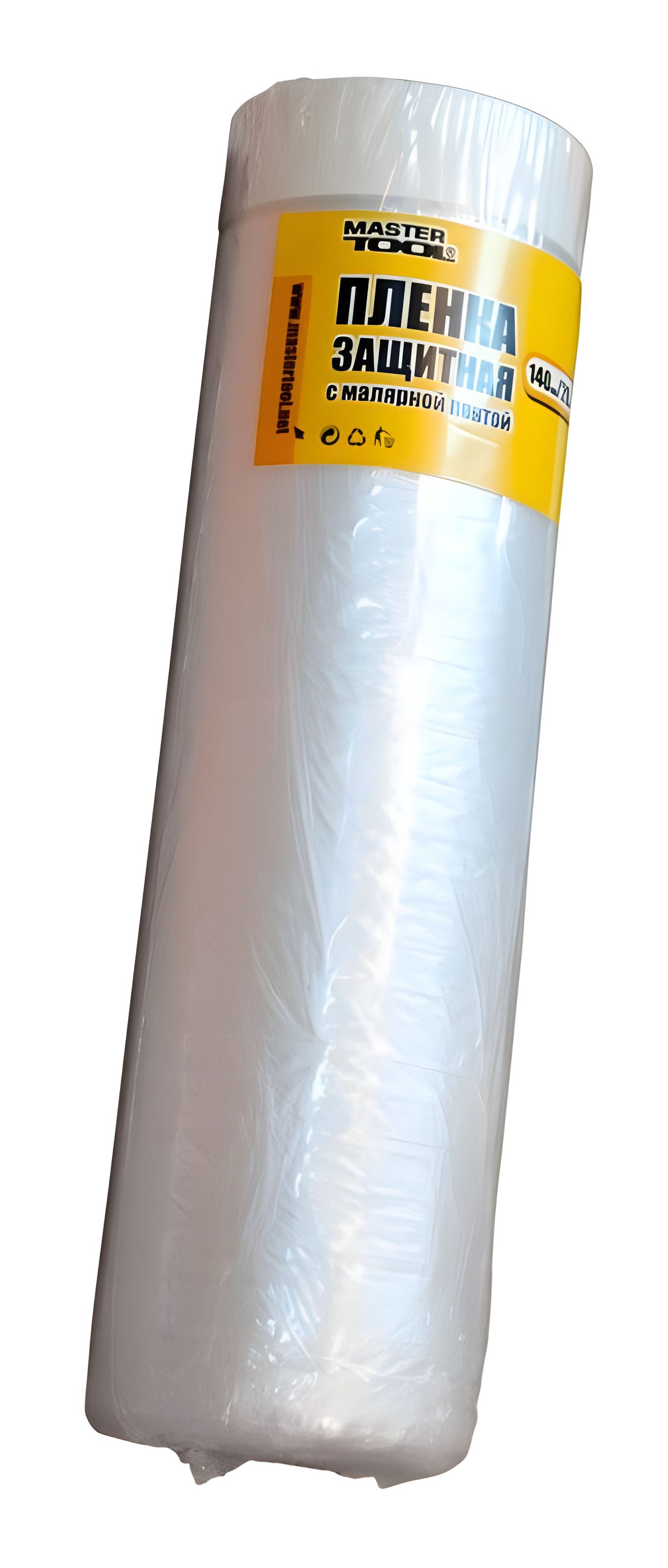 Захисна плівка з малярною стрічкою 1400 мм 20 м MASTERTOOL 79-9001 Захисна плівка з малярною стрічкою 1400 мм 20 м MASTERTOOL 79-9001
