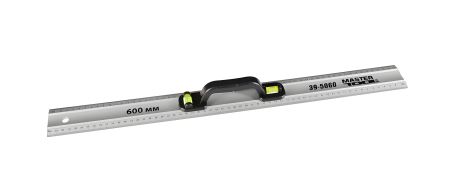 Алюминиевая строительная линейка 60 см с ручкой 2 капсулы MASTERTOOL 39-5060 Алюминиевая строительная линейка 60 см с ручкой 2 капсулы MASTERTOOL 39-5060