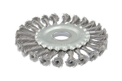 Щетка дисковая из плетеной проволоки Ø 125х22.2 мм MASTERTOOL 19-9012 Щетка дисковая из плетеной проволоки Ø 125х22.2 мм MASTERTOOL 19-9012