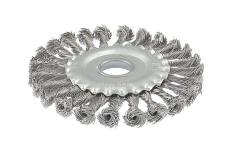 Щітка дискова із плетеного дроту Ø 125х22.2 мм MASTERTOOL 19-9012