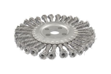 Дискова щітка із плетеного дроту Ø 200х22.2 мм MASTERTOOL 19-9020 Дискова щітка із плетеного дроту Ø 200х22.2 мм MASTERTOOL 19-9020