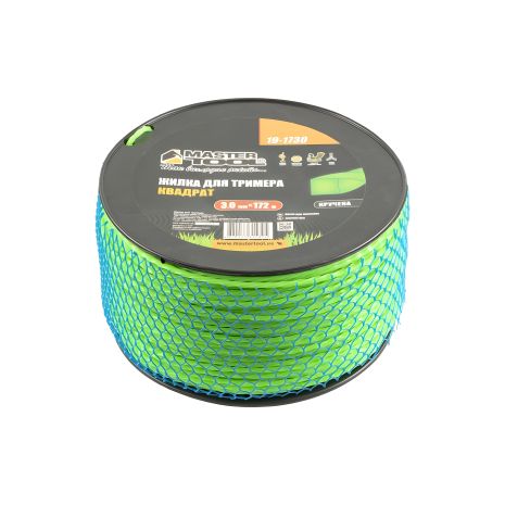 Лісочка для тримера КВАДРАТ КРУЧЕНИЙ 3,00 мм 172 м котушка від MASTERTOOL (19-1730)