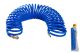 Спіральний пневматичний шланг PU 15 атм 5,5х8 мм 15 м із швидкознімними з'єднаннями