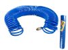 Пневматический шланг спиральный PU 15 атм 5,5х8 мм 20 м с быстросъемными соединениями MASTERTOOL 81-8493