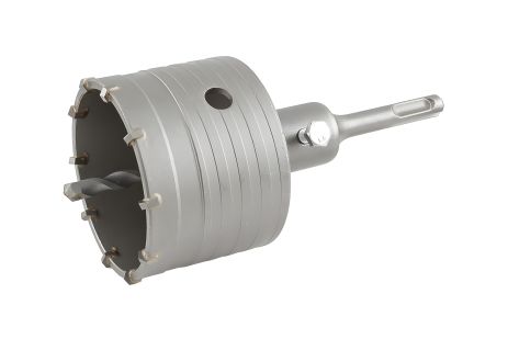 Корончатое сверло по бетону 80 мм 10 зубцов с хвостовиком 22х110 мм SDS-PLUS MASTERTOOL 2-08-080