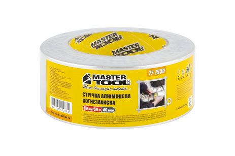 Огнезащитная алюминиевая лента UL 510 t 160°C, 50 мм x 50 м MASTERTOOL 77-1550 Огнезащитная алюминиевая лента UL 510 t 160°C, 50 мм x 50 м MASTERTOOL 77-1550