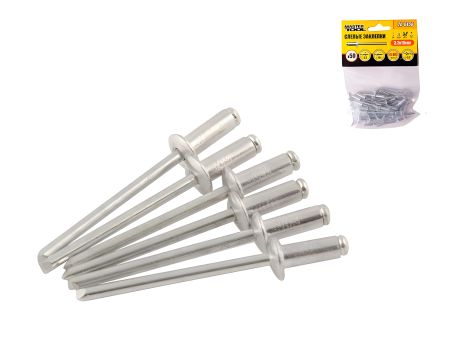 Алюминиевые заклепки вытяжные 3.2х10.00 мм, 50 шт MASTERTOOL 20-0450