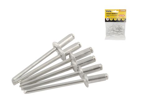 Алюмінієві витяжні заклепки 3.2х12.00 мм 50 шт MASTERTOOL 20-0460