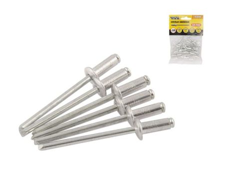 Алюминиевые вытяжные заклепки 3.2х12.00 мм 50 шт MASTERTOOL 20-0460