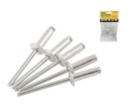 Вытяжные алюминиевые заклепки 4.0х20.00 мм 50 шт MASTERTOOL 20-0530