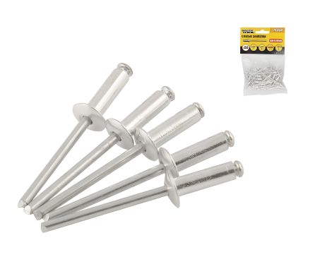 Алюминиевые вытяжные заклепки 4.0х6.40 мм 50 шт MASTERTOOL 20-0540 Алюминиевые вытяжные заклепки 4.0х6.40 мм 50 шт MASTERTOOL 20-0540