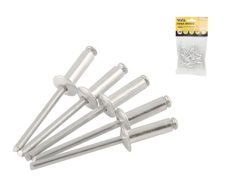 Витяжні алюмінієві заклепки 4.0х12.50 мм 50 шт MASTERTOOL 20-0560