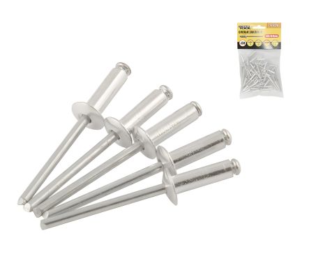 Вытяжные алюминиевые заклепки 4.0х16.00 мм 50 шт MASTERTOOL 20-0570 Вытяжные алюминиевые заклепки 4.0х16.00 мм 50 шт MASTERTOOL 20-0570