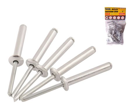 Вытяжные алюминиевые заклепки 4.8x18.00 мм, 50 шт от MASTERTOOL (20-0670) Вытяжные алюминиевые заклепки 4.8x18.00 мм, 50 шт от MASTERTOOL (20-0670)
