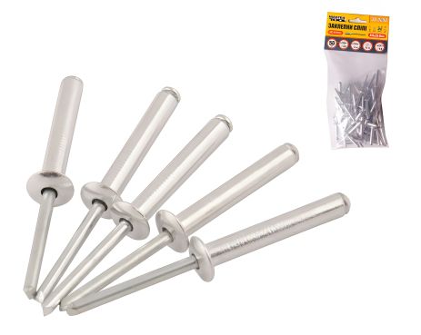 Алюмінієві заклепки витяжні 4.8х23.00 мм 50 шт MASTERTOOL 20-0680