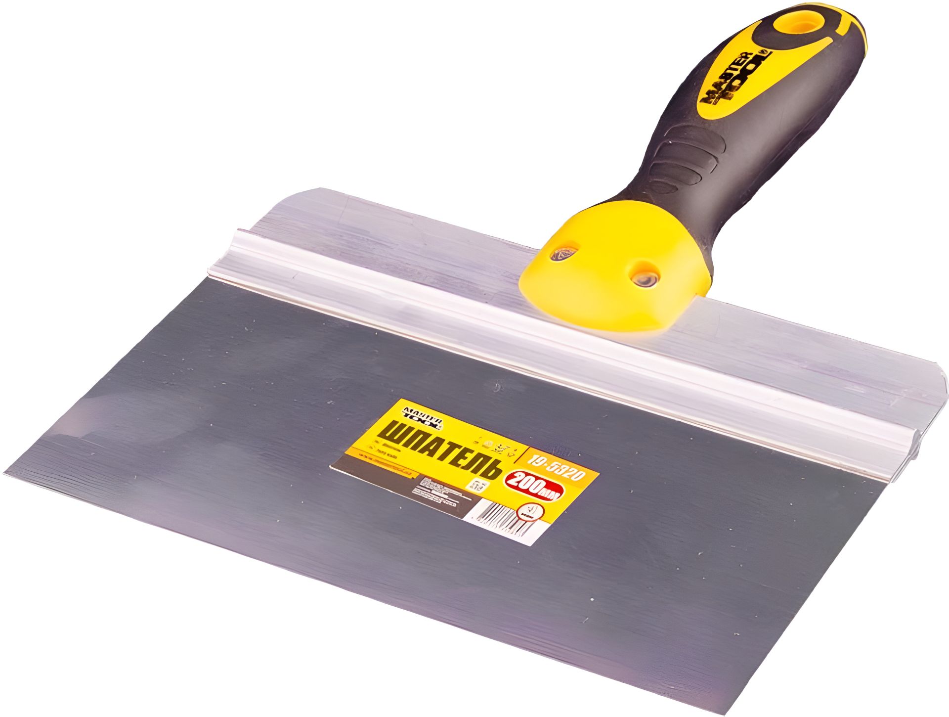 Шпатель AL-PROFI ударна TPR ручка MASTERTOOL 19-5320, 200х85 мм Шпатель AL-PROFI ударна TPR ручка MASTERTOOL 19-5320, 200х85 мм
