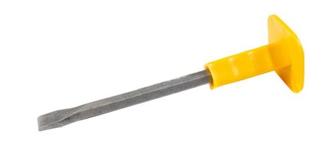 Захисне будівельне зубило з ручкою TPR 300х16х22 мм MASTERTOOL 03-0300