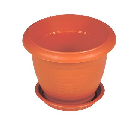 Квітковий горщик "РИМ" Ø13 см коричневий, MASTERTOOL 92-8051