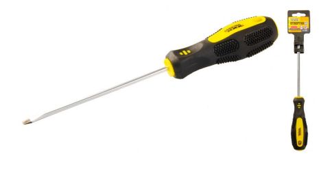 Викрутка шліцьова SL4х125 мм ручка з покриттям TPR MASTERTOOL 48-5412 Викрутка шліцьова SL4х125 мм ручка з покриттям TPR MASTERTOOL 48-5412