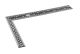 Строительный угольник двусторонний стальной 200х300 мм MASTERTOOL 30-3300