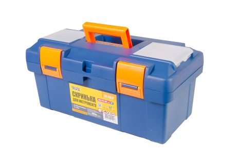 Инструментальный ящик с пластиковыми замками и органайзерами 17" 420х220х195мм MASTERTOOL 79-2617 Инструментальный ящик с пластиковыми замками и органайзерами 17" 420х220х195мм MASTERTOOL 79-2617