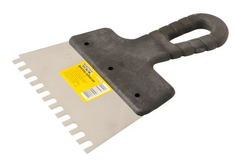 Зубчастий шпатель 150х6х6 мм MASTERTOOL 19-6615