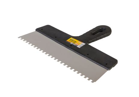 Зубчастий шпатель MASTERTOOL 300х6х6 мм 19-6630