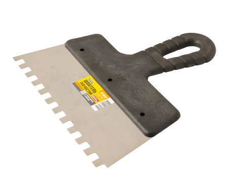 Зубчатый шпатель 200x8x8 мм, MASTERTOOL 19-6820