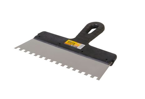 Зубчастий шпатель 250х8х8 мм MASTERTOOL 19-6825 Зубчастий шпатель 250х8х8 мм MASTERTOOL 19-6825