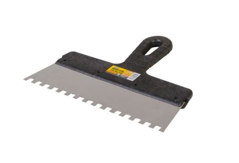Зубчатый шпатель 250х8х8 мм MASTERTOOL 19-6825