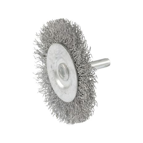 Щітка дискова з рифленого дроту Ø 60 мм, стрижень ¼" MASTERTOOL 19-9806