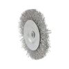 Щетка дисковая из рифленой проволоки Ø 75 мм со стержнем ¼" MASTERTOOL 19-9807 Щетка дисковая из рифленой проволоки Ø 75 мм со стержнем ¼" MASTERTOOL 19-9807
