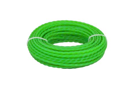 Триммерная леска КВАДРАТ КРУЧЕННЫЙ 2,70 мм 15 м MASTERTOOL 19-1227