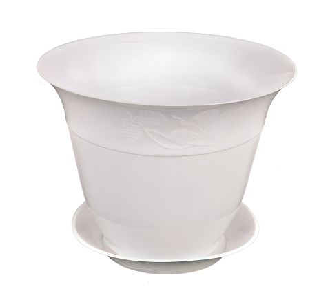 Цветочный горшок "МОЛДАВИЯ" Ø25 см белый MASTERTOOL 92-8045