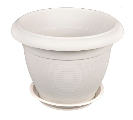 Цветочный горшок "РИМ" белый, Ø8 см, от MASTERTOOL (92-8017)