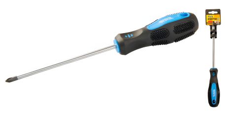 Крестовая магнитная отвертка PH1х125 мм с TPR покрытием, MASTERTOOL 48-5112 Крестовая магнитная отвертка PH1х125 мм с TPR покрытием, MASTERTOOL 48-5112