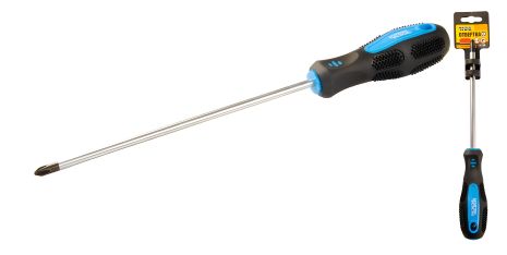 Хрестова магнітна викрутка PH2х200 мм, TPR рукоятка MASTERTOOL 48-5220