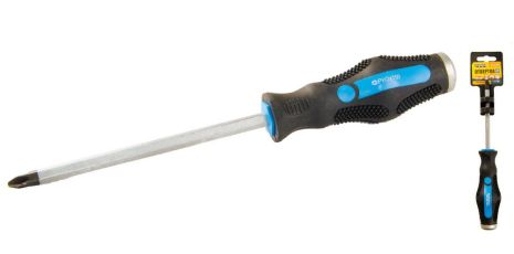 Ударна викрутка PH3х150 мм MASTERTOOL 49-5315 з покриттям TPR (хрестова магнітна ручка)