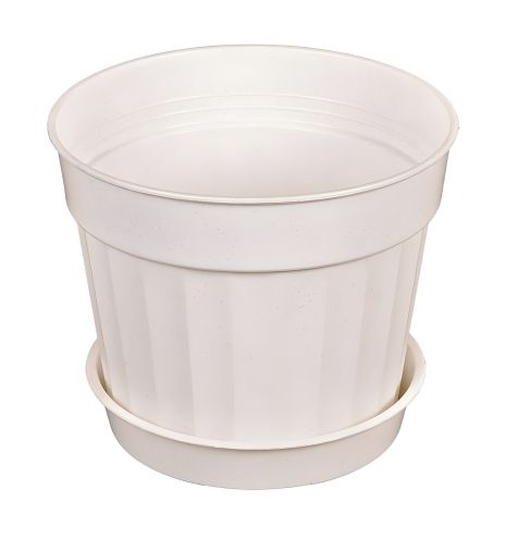 Цветочный горшок "АТТИКА" Ø14 см белый MASTERTOOL 92-8012