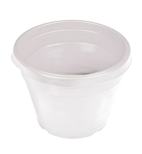 Квітковий горщик білий Ø12 см без піддону MASTERTOOL 92-8002