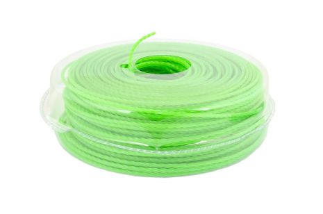 Леска для триммера КВАДРАТНАЯ КРУЧЕНАЯ 2,70 мм 107 м в упаковке MASTERTOOL 19-1213