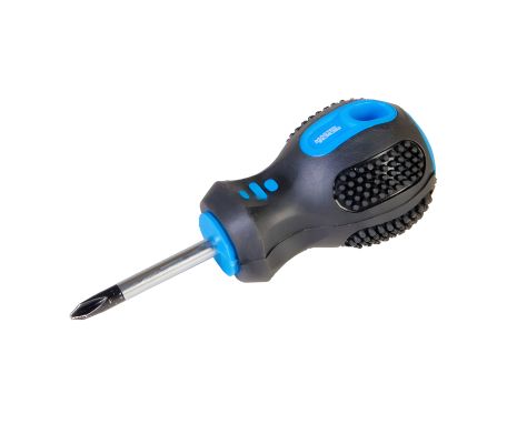 Крестовая магнитная отвертка PH1х38 мм с TPR покрытием на ручке MASTERTOOL 48-5138