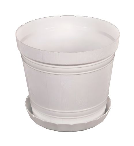 Цветочный горшок "КАДУШКА" Ø18 см, белый MASTERTOOL 92-8037