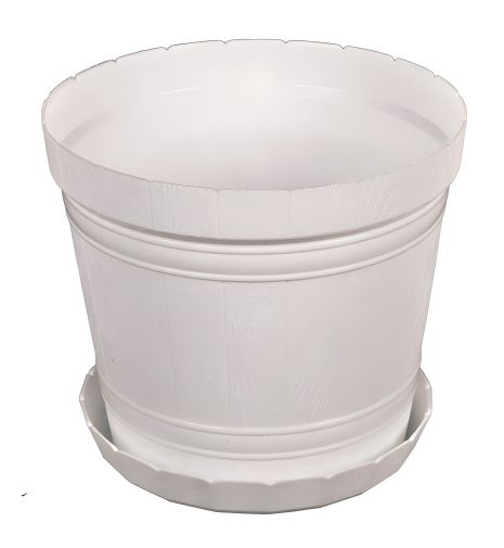 Білий квітковий горщик "КАДУШКА" Ø21 см, MASTERTOOL 92-8039 Білий квітковий горщик "КАДУШКА" Ø21 см, MASTERTOOL 92-8039